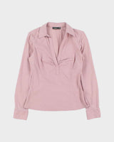 Vintage Y2k 2000s Mexx Dusty Pink Long Sleeve Blouse - M