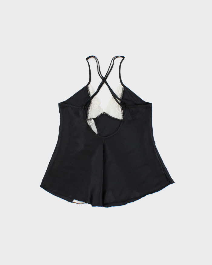 Vintage Y2k 2000s Shirley Of Hollywood Satin Backless Cami - S