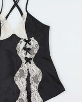Vintage Y2k 2000s Shirley Of Hollywood Satin Backless Cami - S