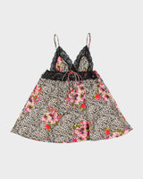Vintage Y2k 2000s Victoria's Secret Animal Print Satin Cami Top - S