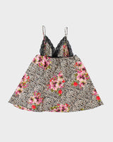 Vintage Y2k 2000s Victoria's Secret Animal Print Satin Cami Top - S