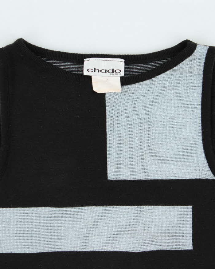 Vintage 1990s Chado Boatneck Knit Top - S