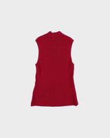 Vintage 2000s August Silk Ribbed Knit Silk Blend Top - M