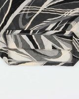 Vintage 1990s Tension Mesh Swirl Print Top - XS