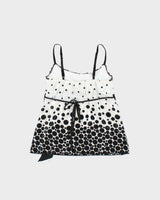 Vintage Y2k 2000s Heart Soul Spotty Polka Dot Satin Cami Top - S