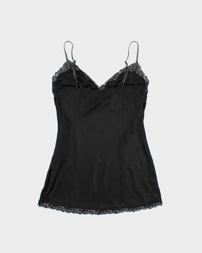Vintage Y2k 2000s Esprit Satin &amp; Velvet Cami Top - M