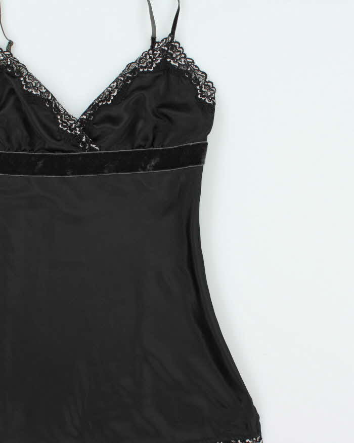 Vintage Y2k 2000s Esprit Satin &amp; Velvet Cami Top - M