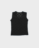 Vintage 2000s Chic Fluer Lacey Top - S
