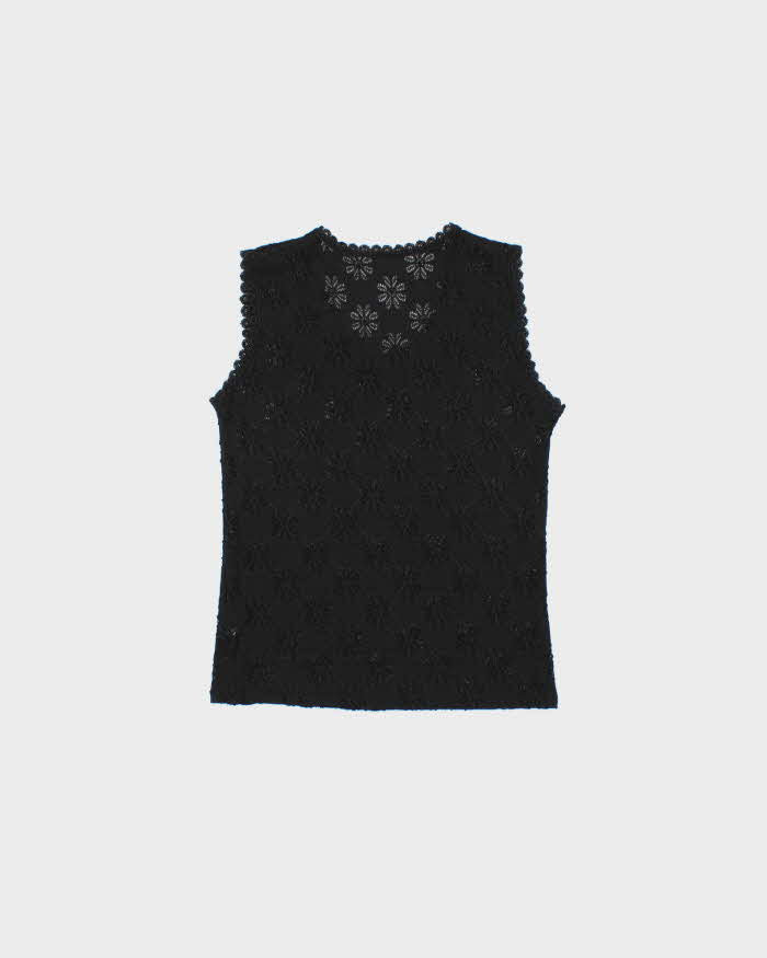 Vintage 2000s Chic Fluer Lacey Top - S
