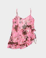 DSWT La Senza Mesh Backless Asymmetric Hem Top - M