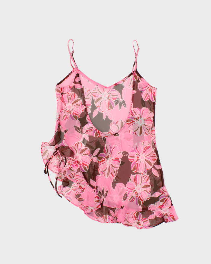 DSWT La Senza Mesh Backless Asymmetric Hem Top - M