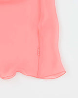 Vintage Y2k 2000s La Senza Mesh Ruffle Tie Front Top - M