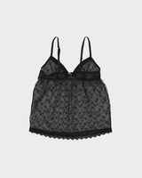 Vintage Y2k 2000s Blush Baby Doll Mesh Broderie Anglaise Cami Top - S