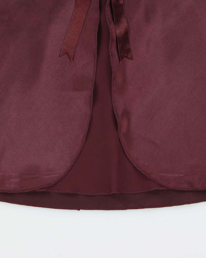 Vintage Y2k 2000s Bow Satin &amp; Lace Cami Top - M