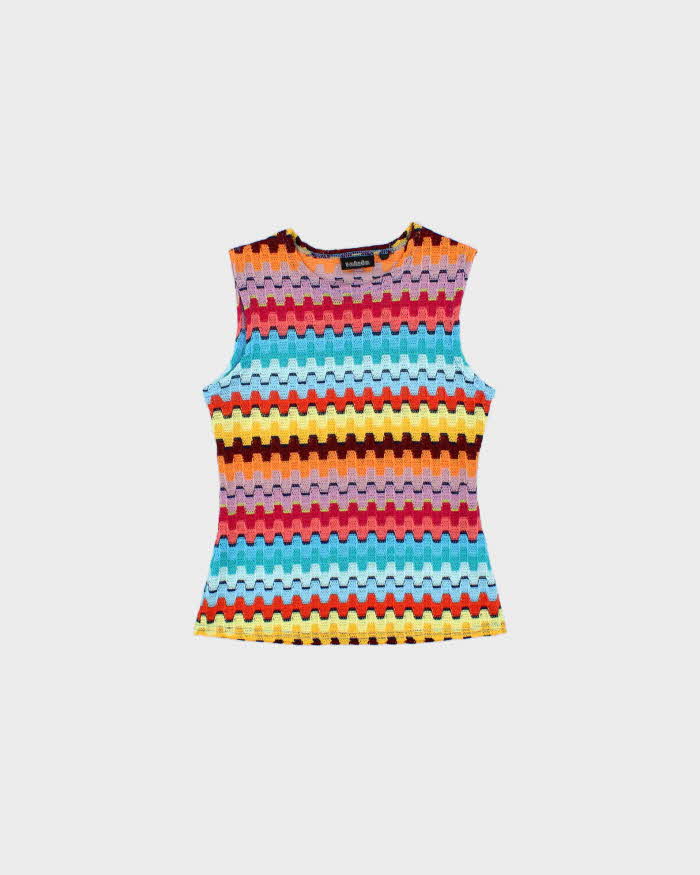 Vintage 1990s Talula Geometric Fine Knit Top - XS