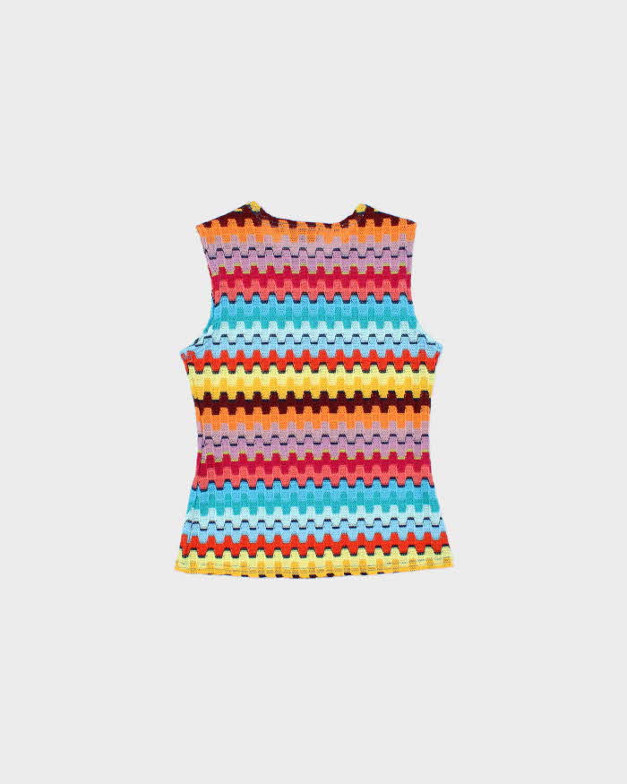 Vintage 1990s Talula Geometric Fine Knit Top - XS