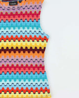 Vintage 1990s Talula Geometric Fine Knit Top - XS
