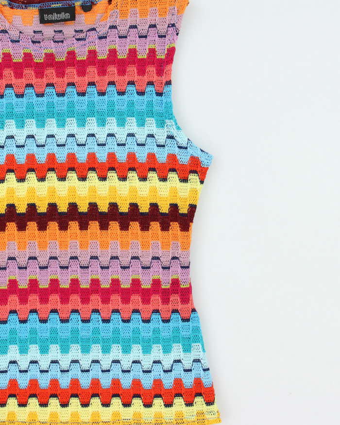 Vintage 1990s Talula Geometric Fine Knit Top - XS