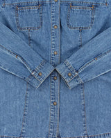 Vintage 1990s Anne Klein Denim Blouse - M