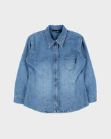 Vintage 2000s DKNY Jeans Zip-up Blouse - M