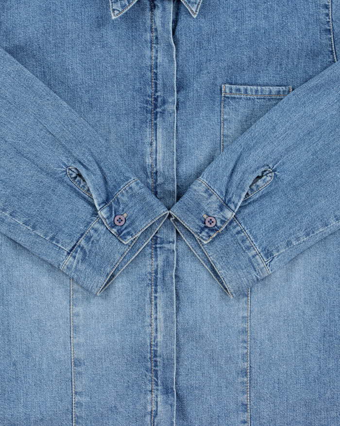 Vintage 2000s DKNY Jeans Zip-up Blouse - M