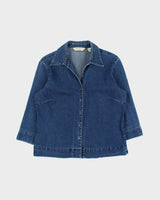 Vintage Eddie Bauer 3/4 Length Sleeve Denim Blouse - S