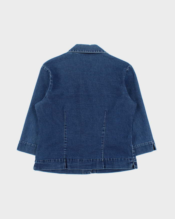 Vintage Eddie Bauer 3/4 Length Sleeve Denim Blouse - S