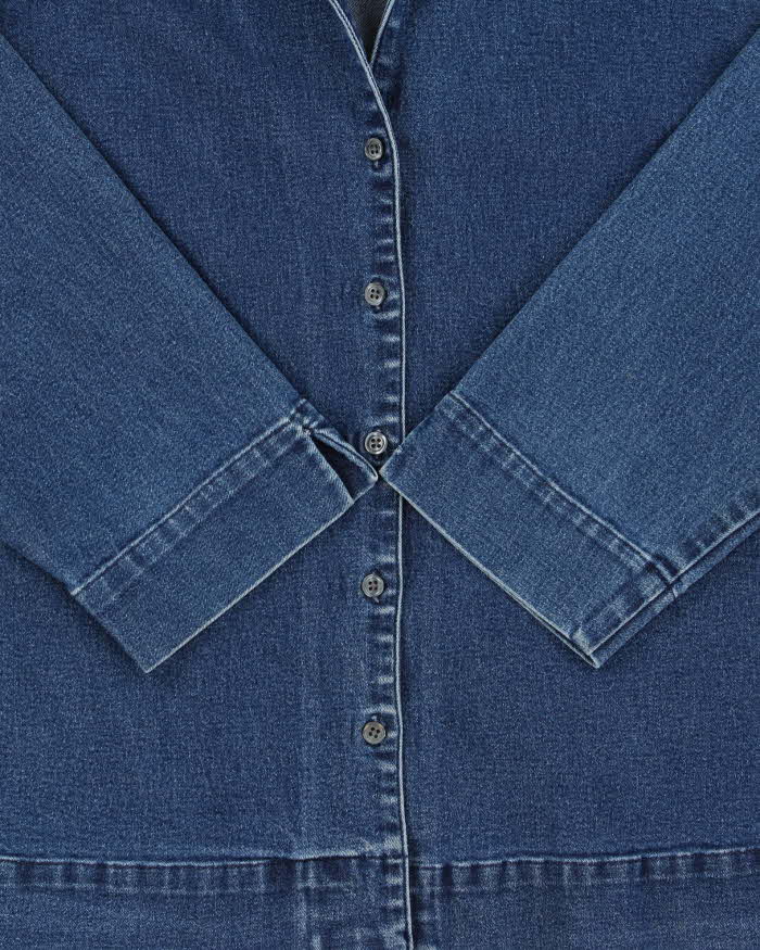 Vintage Eddie Bauer 3/4 Length Sleeve Denim Blouse - S