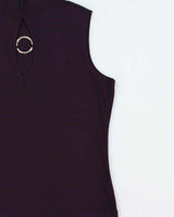 Vintage 1990s Suzie In The City O Ring High neck Top - XL