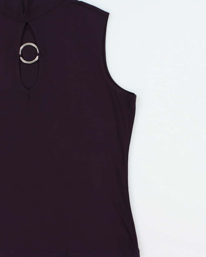 Vintage 1990s Suzie In The City O Ring High neck Top - XL