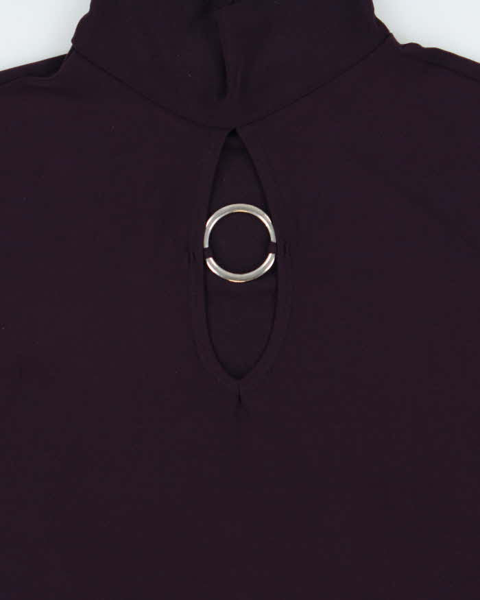 Vintage 1990s Suzie In The City O Ring High neck Top - XL