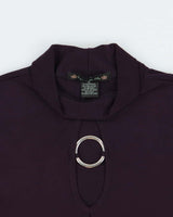 Vintage 1990s Suzie In The City O Ring High neck Top - XL