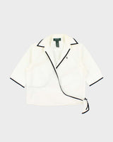 Vintage 1990s Ralph Lauren Wrap Blouse - S
