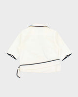 Vintage 1990s Ralph Lauren Wrap Blouse - S