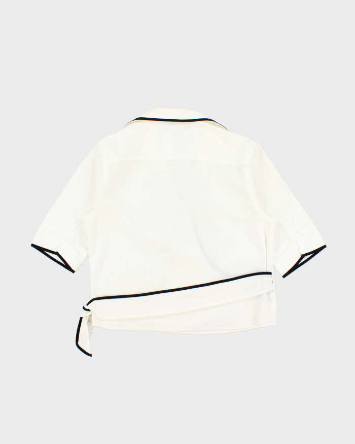 Vintage 1990s Ralph Lauren Wrap Blouse - S