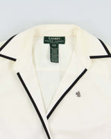 Vintage 1990s Ralph Lauren Wrap Blouse - S