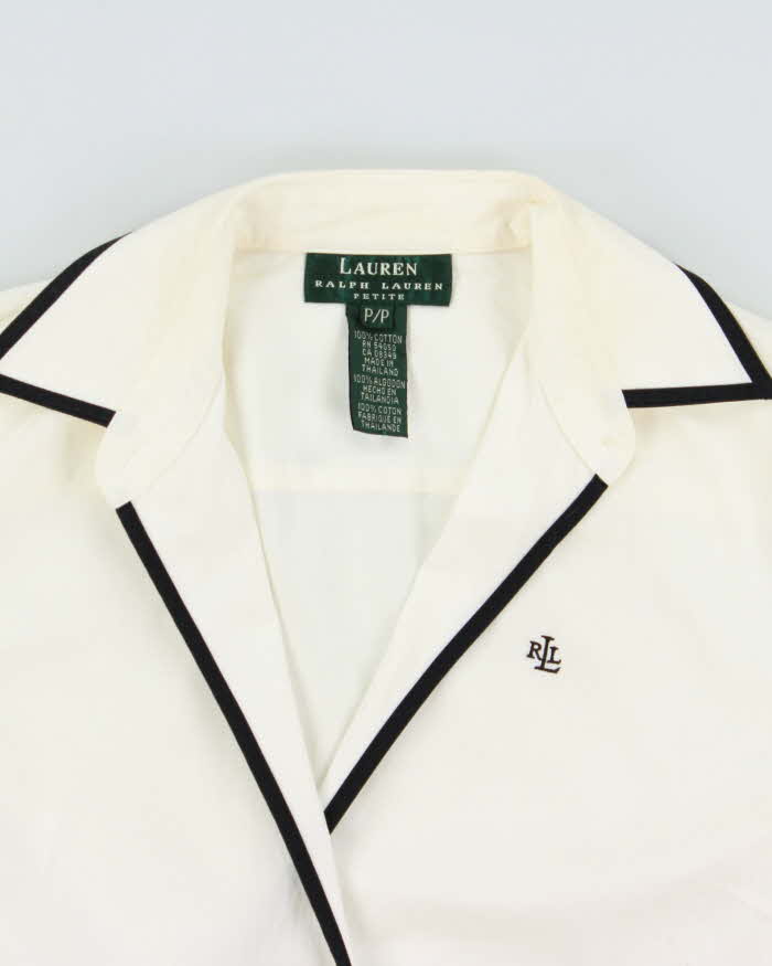 Vintage 1990s Ralph Lauren Wrap Blouse - S