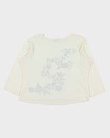 Vintage 1990s Vanderbilt V-neck Mesh Top - XL