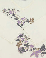 Vintage 1990s Vanderbilt V-neck Mesh Top - XL