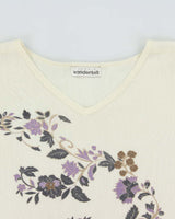 Vintage 1990s Vanderbilt V-neck Mesh Top - XL