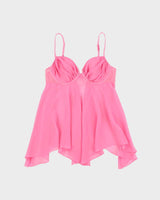Vintage Y2k 2000s La Senza Fairy Hem Mesh Cami Top - M
