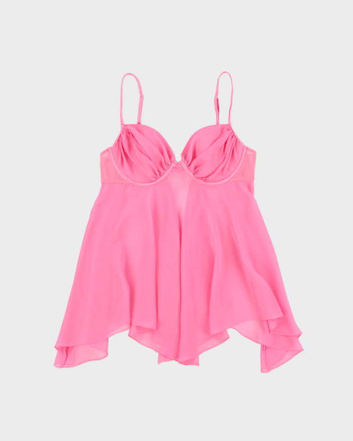 Vintage Y2k 2000s La Senza Fairy Hem Mesh Cami Top - M