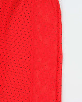 Vintage Y2k 2000s In Bloom Polka Dot Mesh Cami Top - M