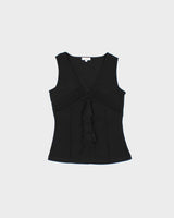 Vintage Y2k 2000s The Station Ruffle Sleeveless Top - S
