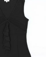 Vintage Y2k 2000s The Station Ruffle Sleeveless Top - S
