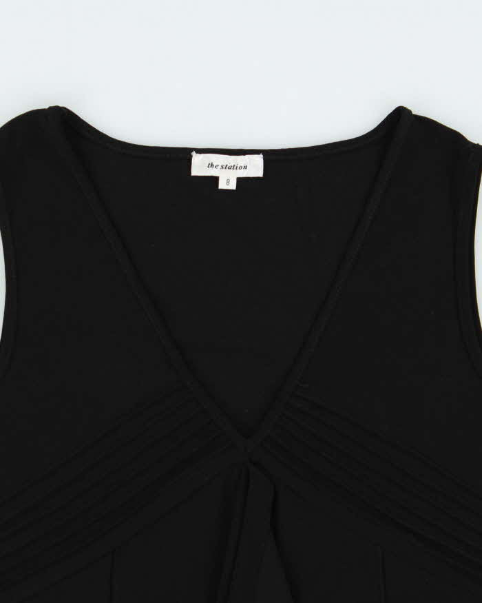 Vintage Y2k 2000s The Station Ruffle Sleeveless Top - S