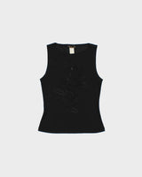 Vintage 1990s Krizia d. Embossed Dragon Boat Neck Top - S