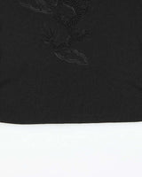 Vintage 1990s Krizia d. Embossed Dragon Boat Neck Top - S