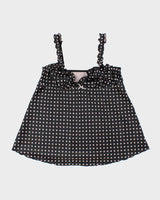 Vintage Y2k 2000s Polka Dot Satin Cami Top - L