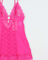 DSWT Y2k 2000s In Bloom Mesh &amp; Lace Cut-out Detail Cami Top - S